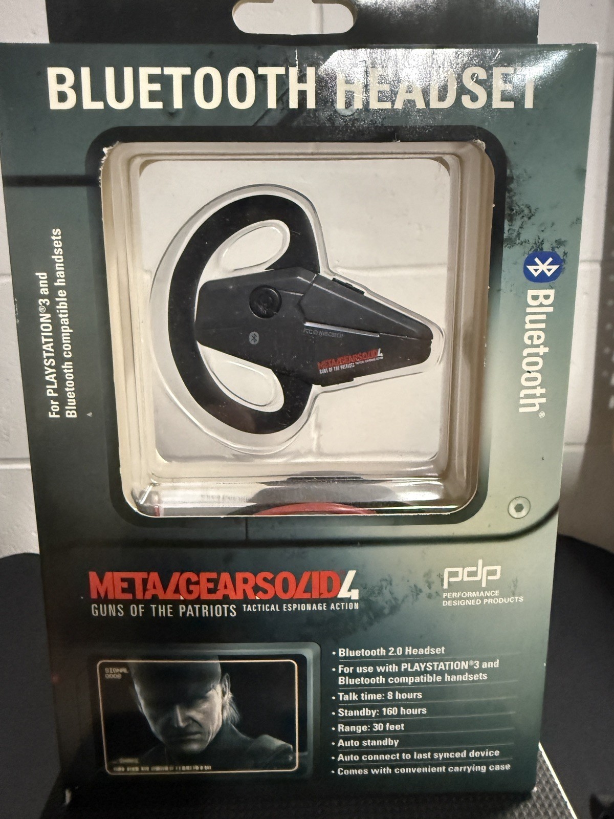 METAL GEAR SOLID 4 BLUETOOTH HEADSET LIMITED EDITION *BRAND NEW-FREE SHIPPING*