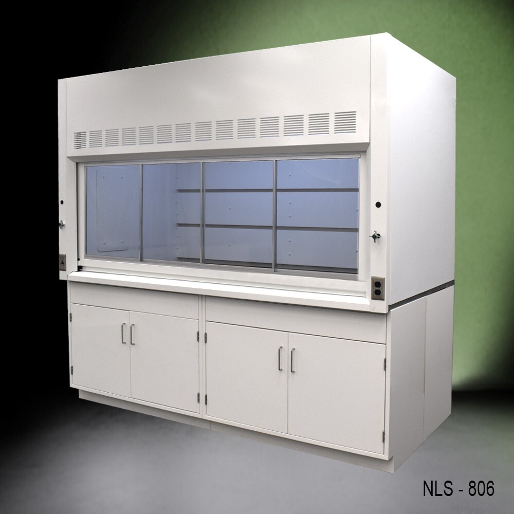 Fisher American Laboratory  8' Fume Hood w/ Storage Cabinets / E1-250