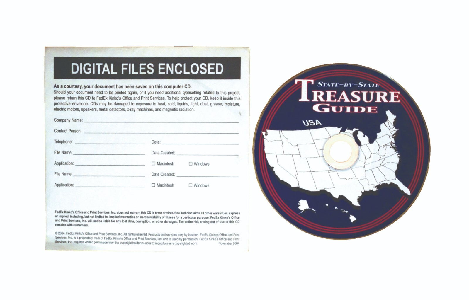 Metal detecting CD State by State Treasure Guide GOOD CONDITION