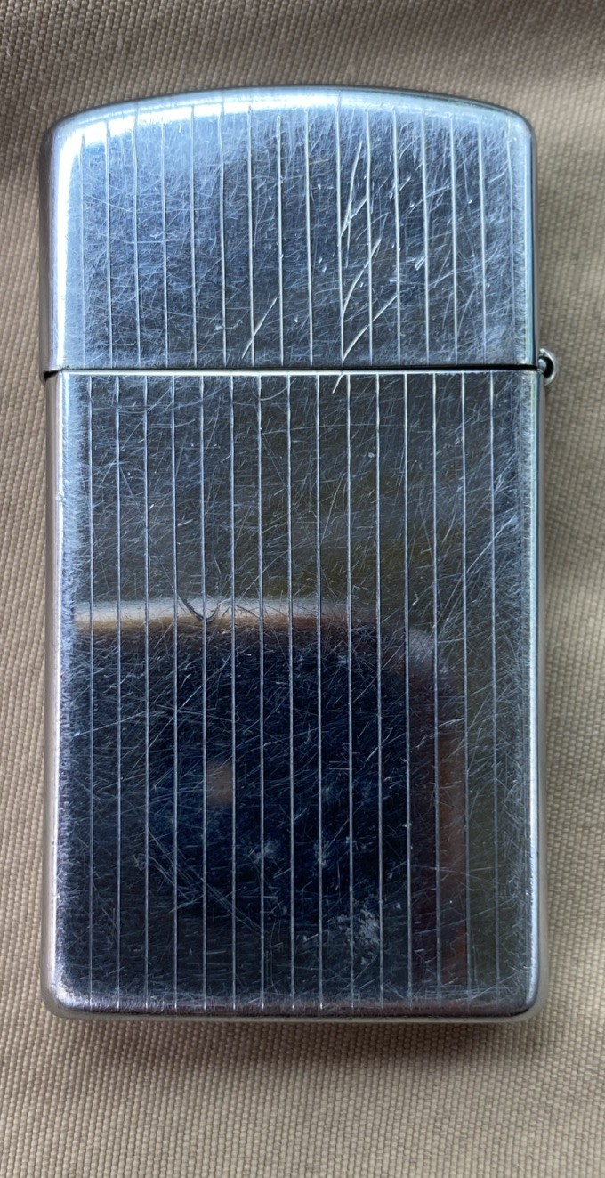 Vintage zippo slim lighter
