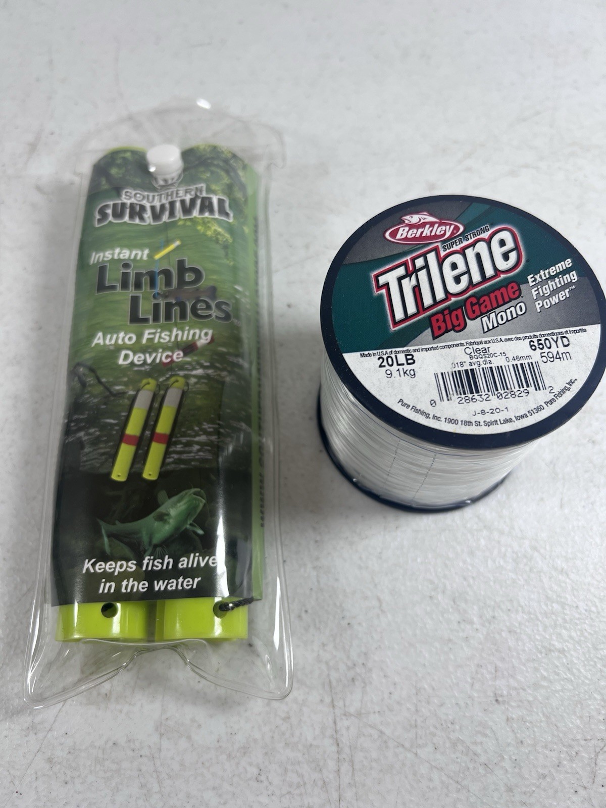 Fishing Bundle: Limb Lines Auto Device + Berkley Trilene 20lb 650yd Line