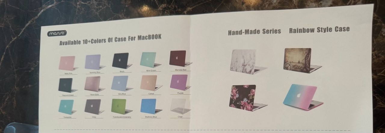 Macbook 14 inch hard shell case (9.5x14 inches)