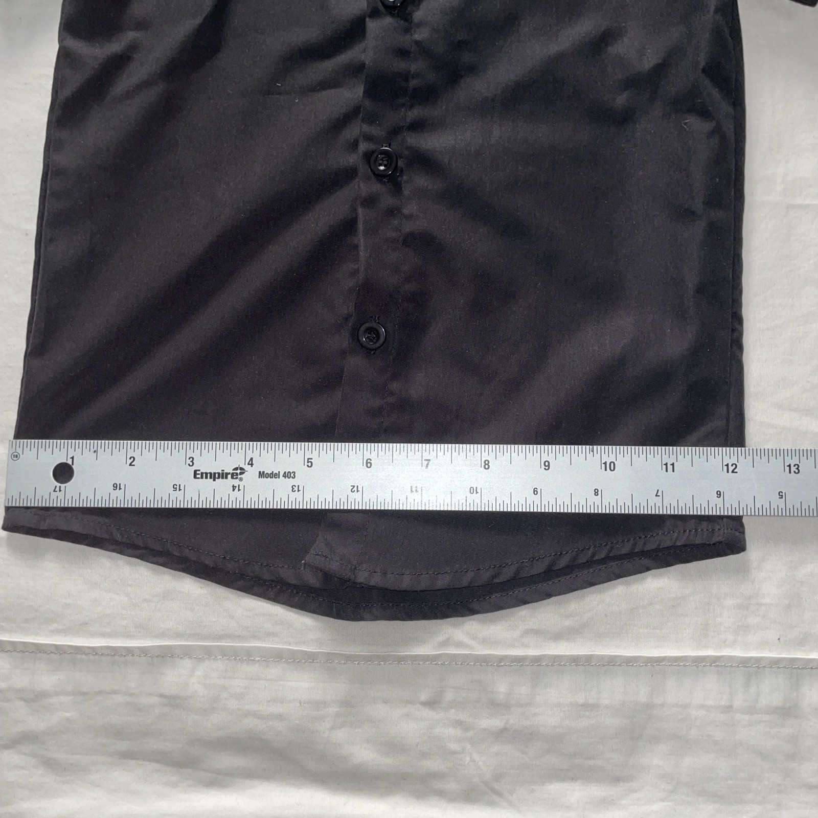 Solid Black Boy Button Up Top