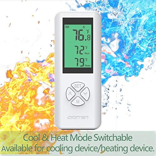 DIGITEN Wireless Temperature Controlled Outlet, Digital Plugin Thermostat wit...