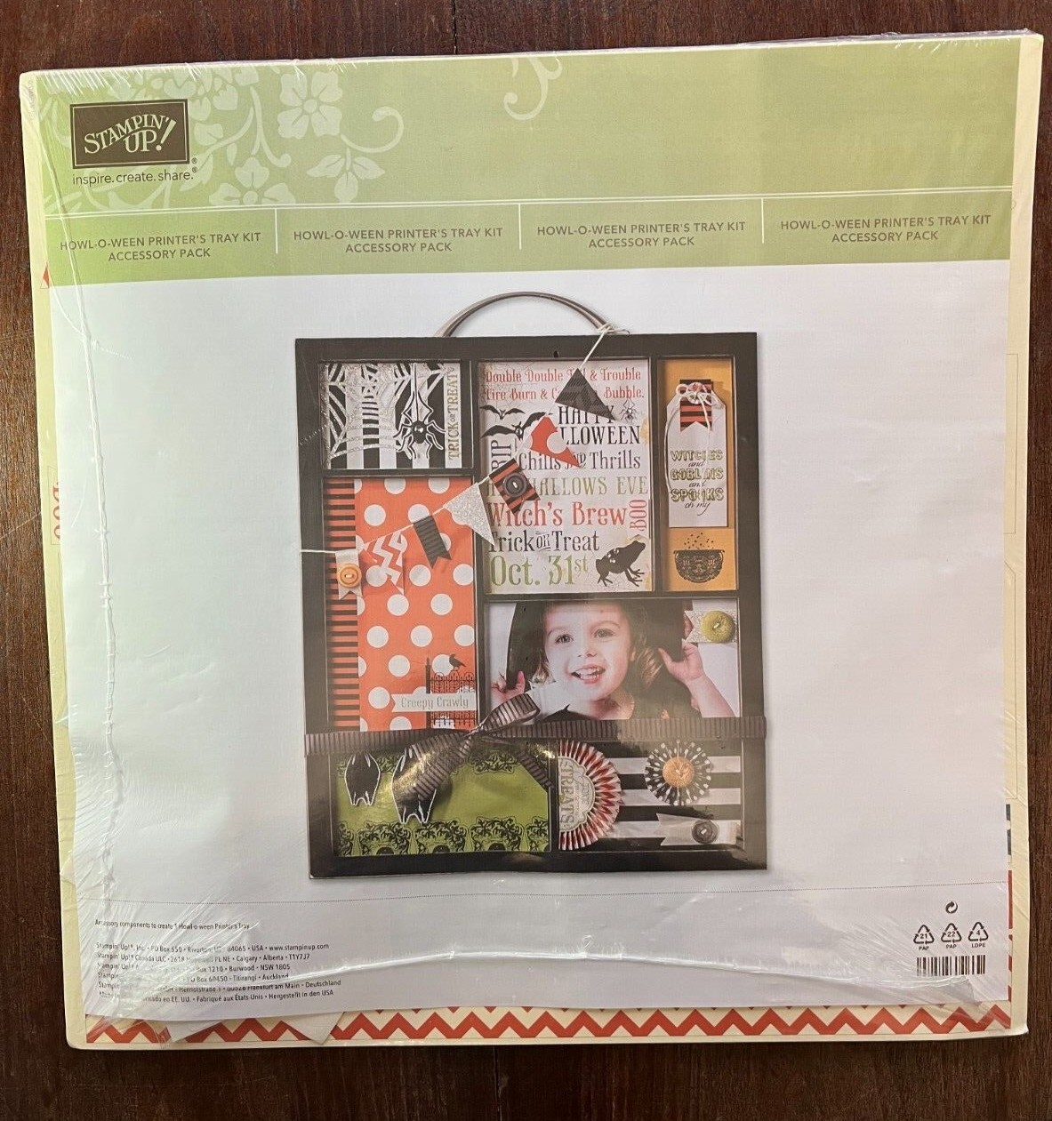 Stampin' Up Howl-O-Ween Printer’s Kit  Accessory Pack New in Sealed Package