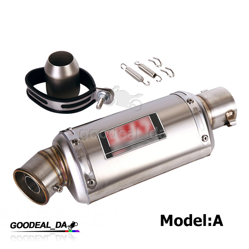 Universal Motorcycle 51MM Exhaust System Muffler Can Tips Pipe DB Killer Slip On
