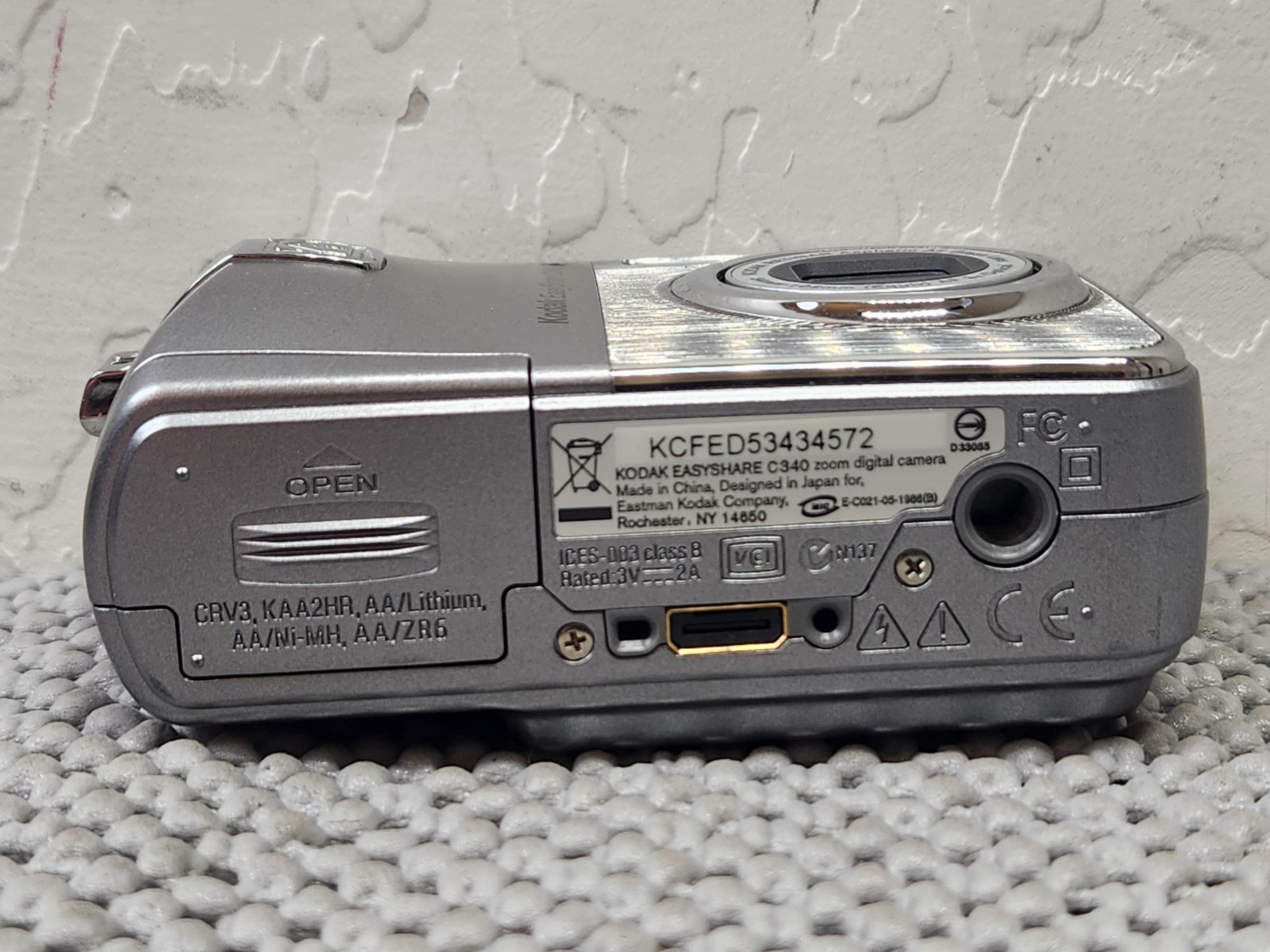 Kodak EasyShare C340 5.0MP Digital Camera - Silver Bundle Good Condition Tested