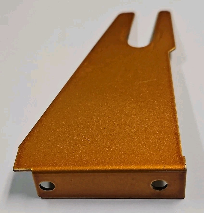 SCHWINN EXERCISE BIKE, JT529214  SMALL TRIANGLE COVER BRACKET, VINTAGE GOLD