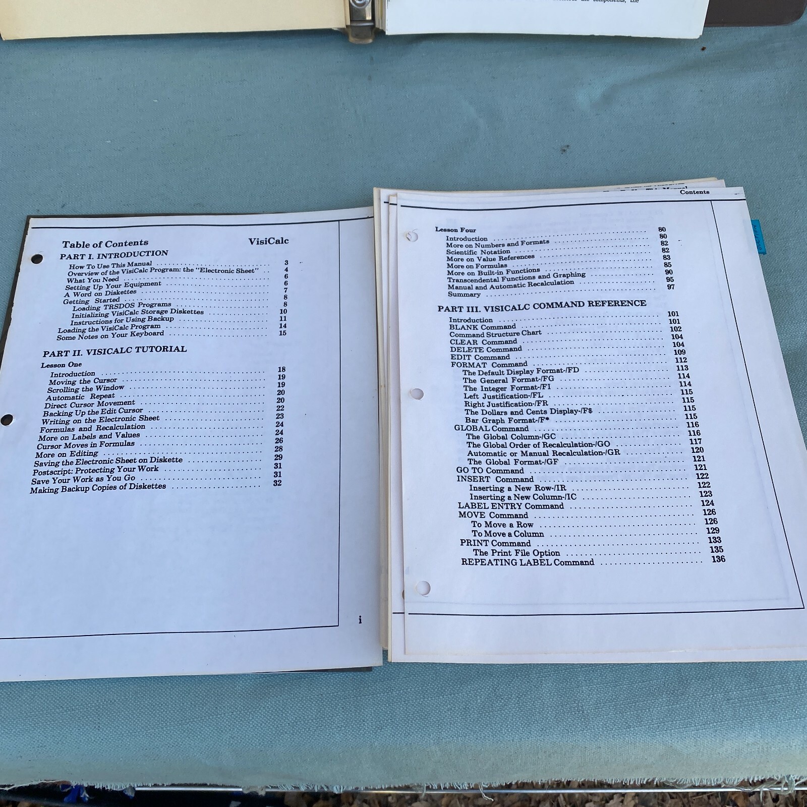 TRS-80 Model 3 User Guide Manual Visicalc Software Arts Mailing List SuperScript
