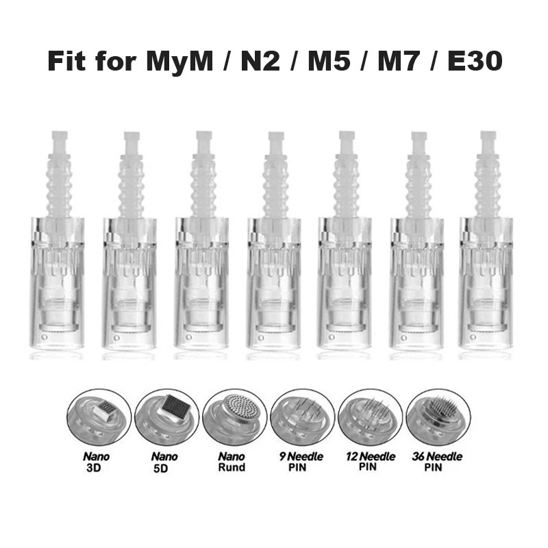 100PCS Accessory For Skin Clear Beauty Pen Replacement Micro Pins Cartridge Tips