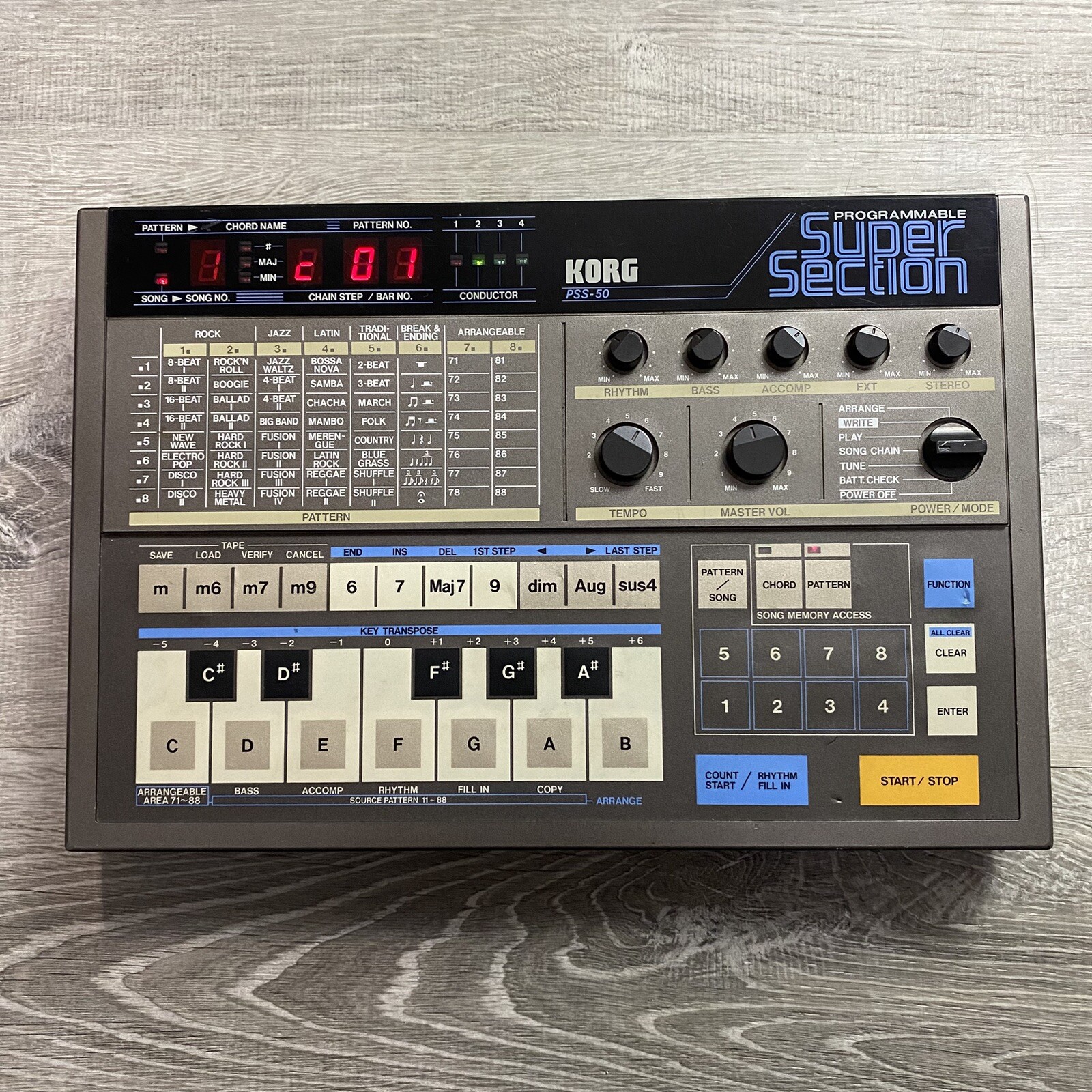 Korg PSS-50 Programmable Super Section Portable Synthesizer For PARTS OR REPAIR