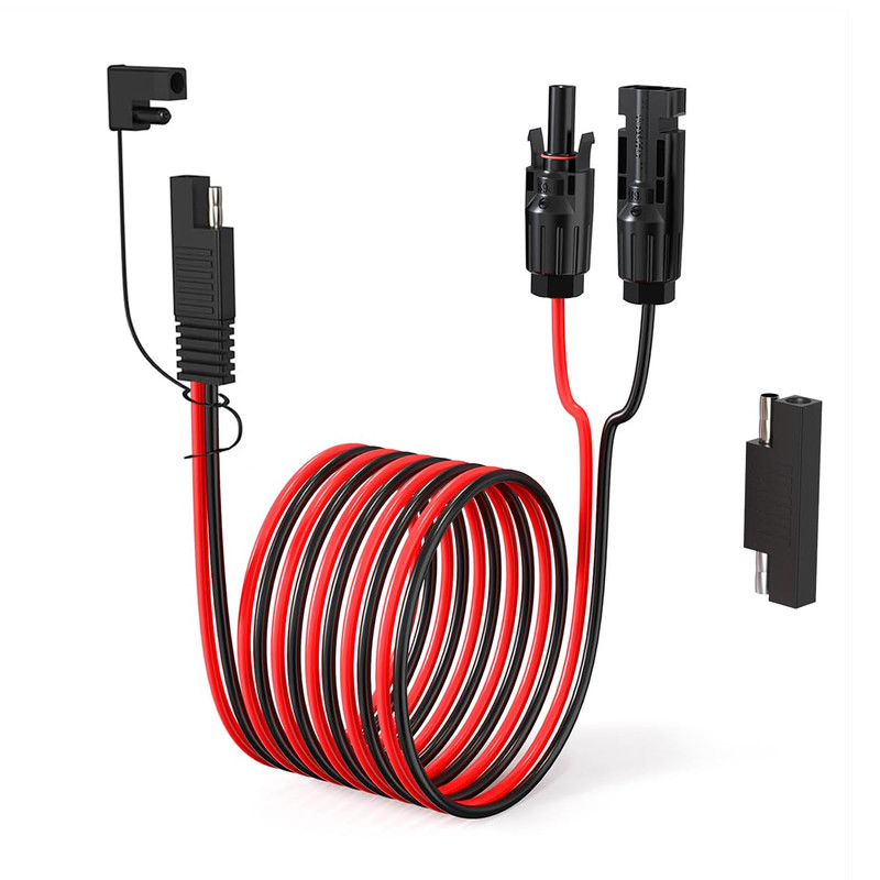 Elfculb 10Awg 50Ft Solar Connector To Sae Adapter 2 3.3 10 20 35 50 Ft Sae