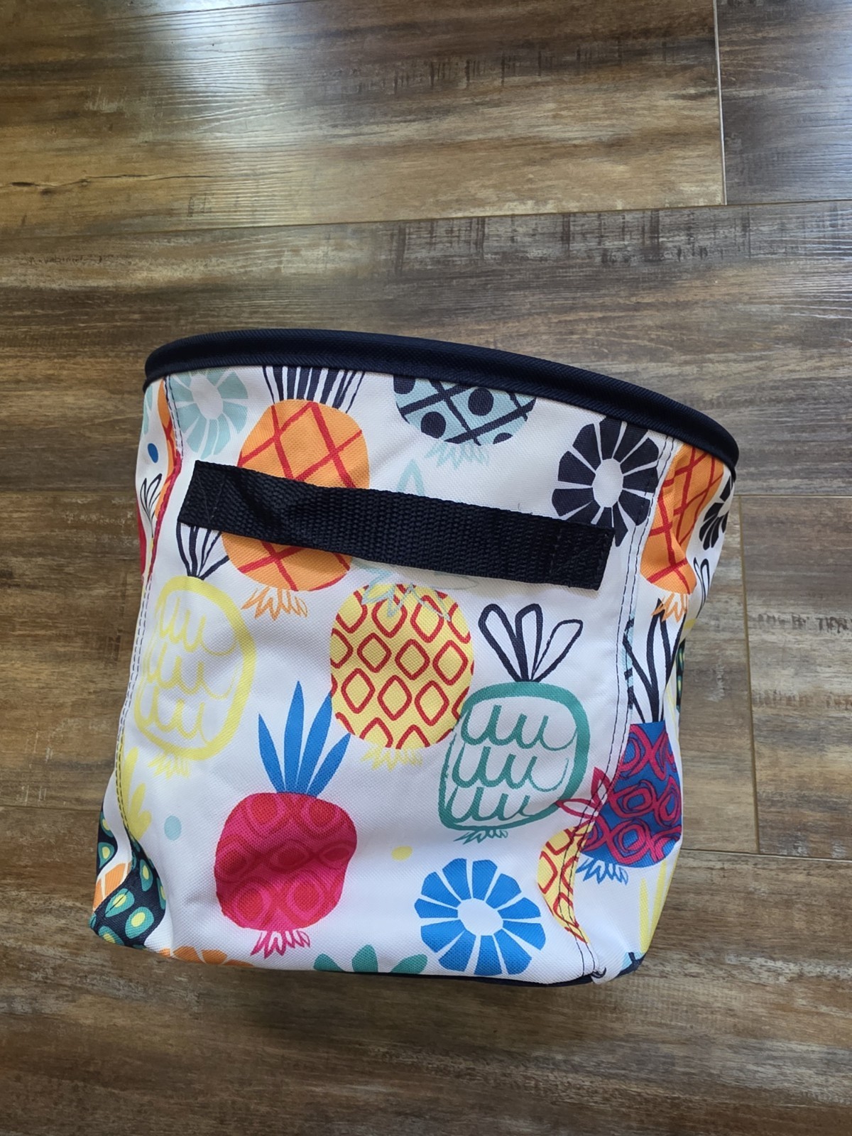 Thirty One Storage Bin LOTTA COLADA Pineapples Fruit Tropical Round