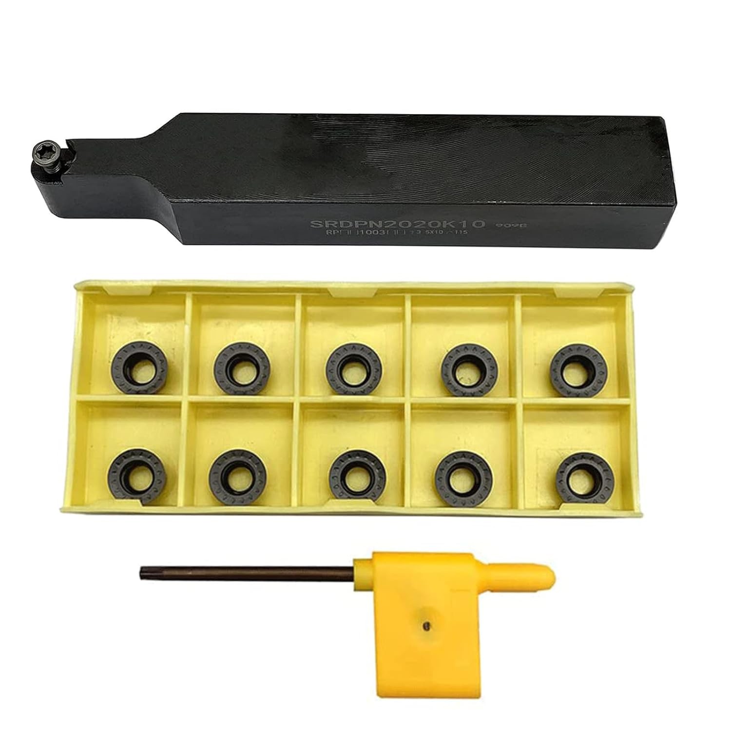 3/4" SRDPN2020K10 45° Holder +10 RPMT10T3 Inserts for Cast Iron