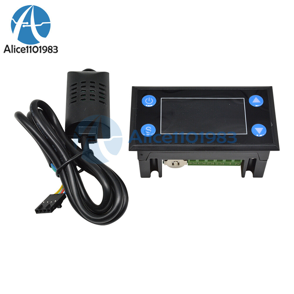 AC110V-220V Intelligent Digital LCD Temperature Humidity Controller SHT20 Sensor