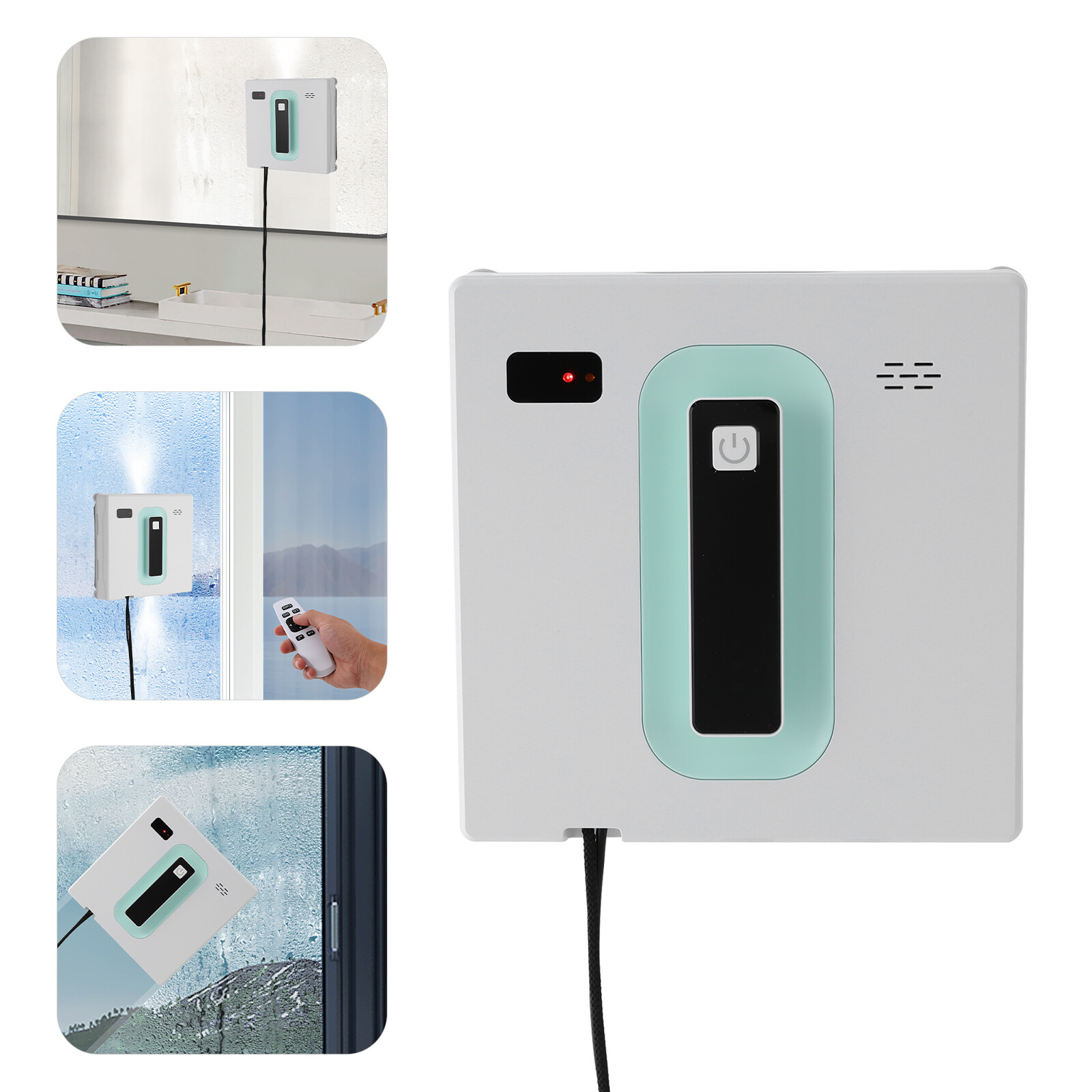 Cleaner Robot Automatic Window Vacuum Cleaner with 4*Cleaning Cloths Remote/APP!