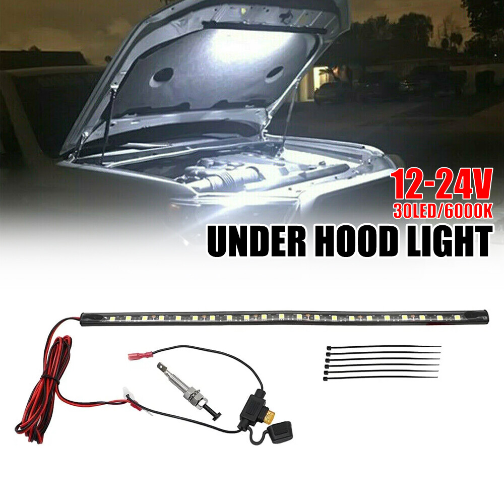 Universal LED Car Repair Truck Under Hood Engine Bay Light Strip +Switch Control