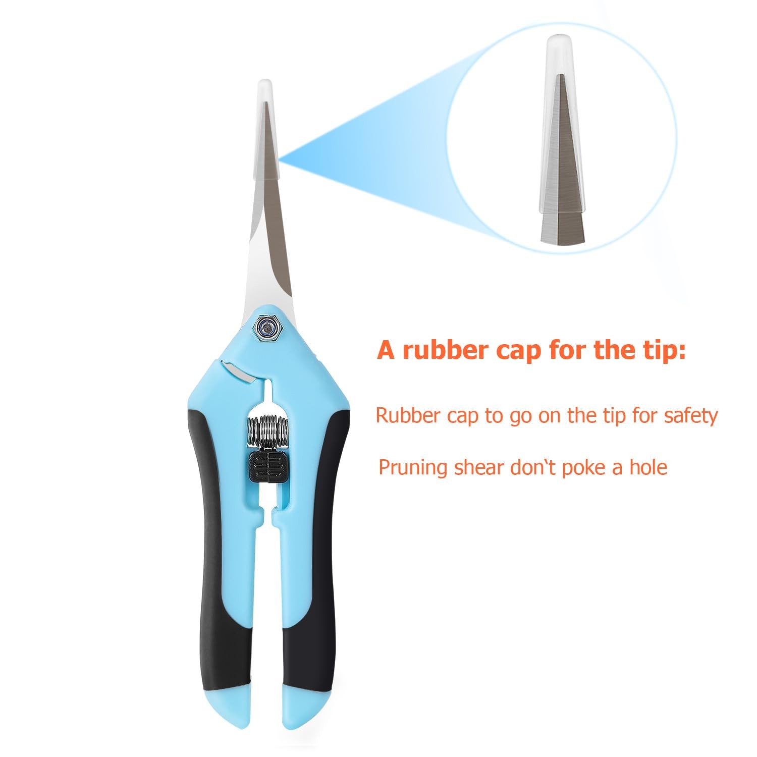 4 Pack Pruning Shears, 6.5 Inch Garden Scissors Gardening Hand Pruning Snips ...