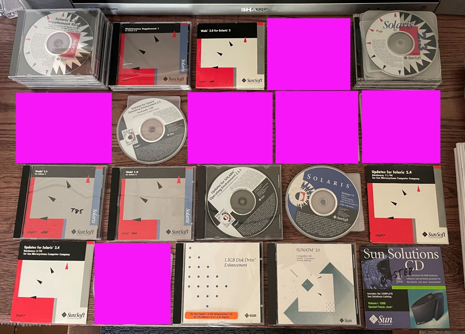 One Sun Microsystems Installation CD, You Pick One CD from the Pictures, Solaris
