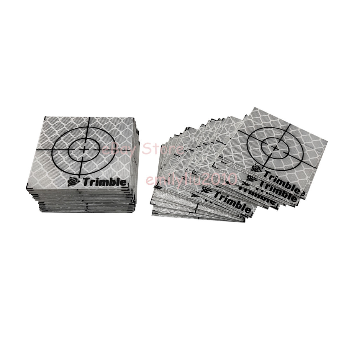 New 100PCS Trimble Reflector Sheet 40x40mm Reflective Tape Target