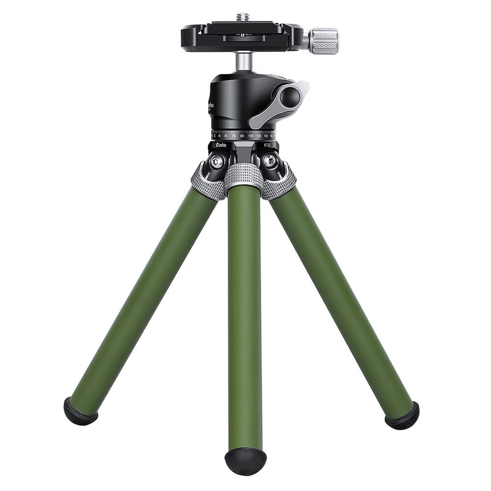 Leofoto Mini Traveler Olive Green Tabletop Tripod MT-02C-LH-22-OLIVE-GREEN: NEW