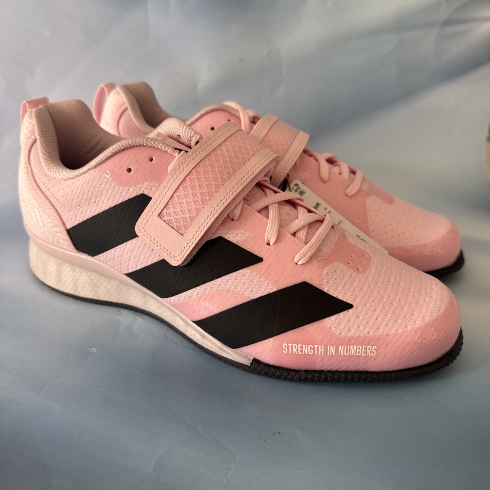 Rare Adidas Adipower 3 Weightlifting Pink Black Men Sz 10.5 / Women Sz 11.5
