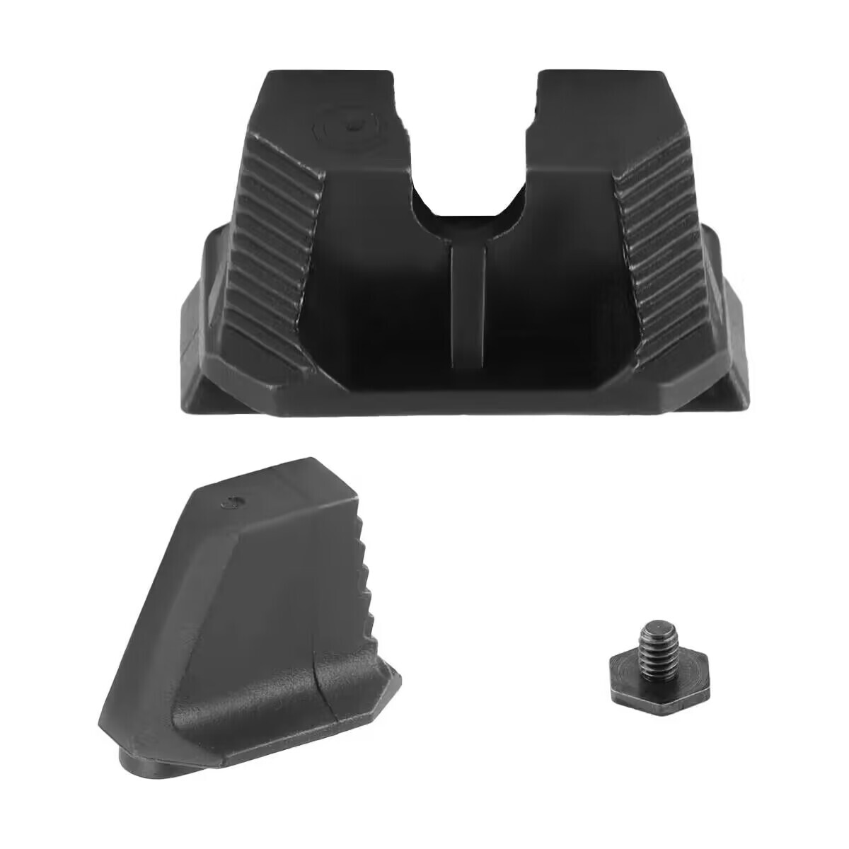 Stainless Steel Co-Witness Height Front & Rear Sights for Glock 17 19 22 23