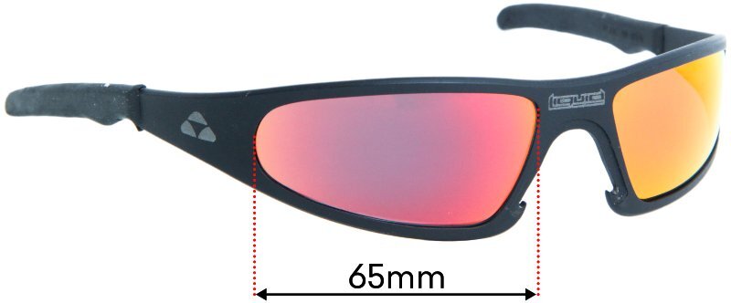 SFx Replacement Sunglass Lenses fits Liquid Eyewear Player - 65mm Wide