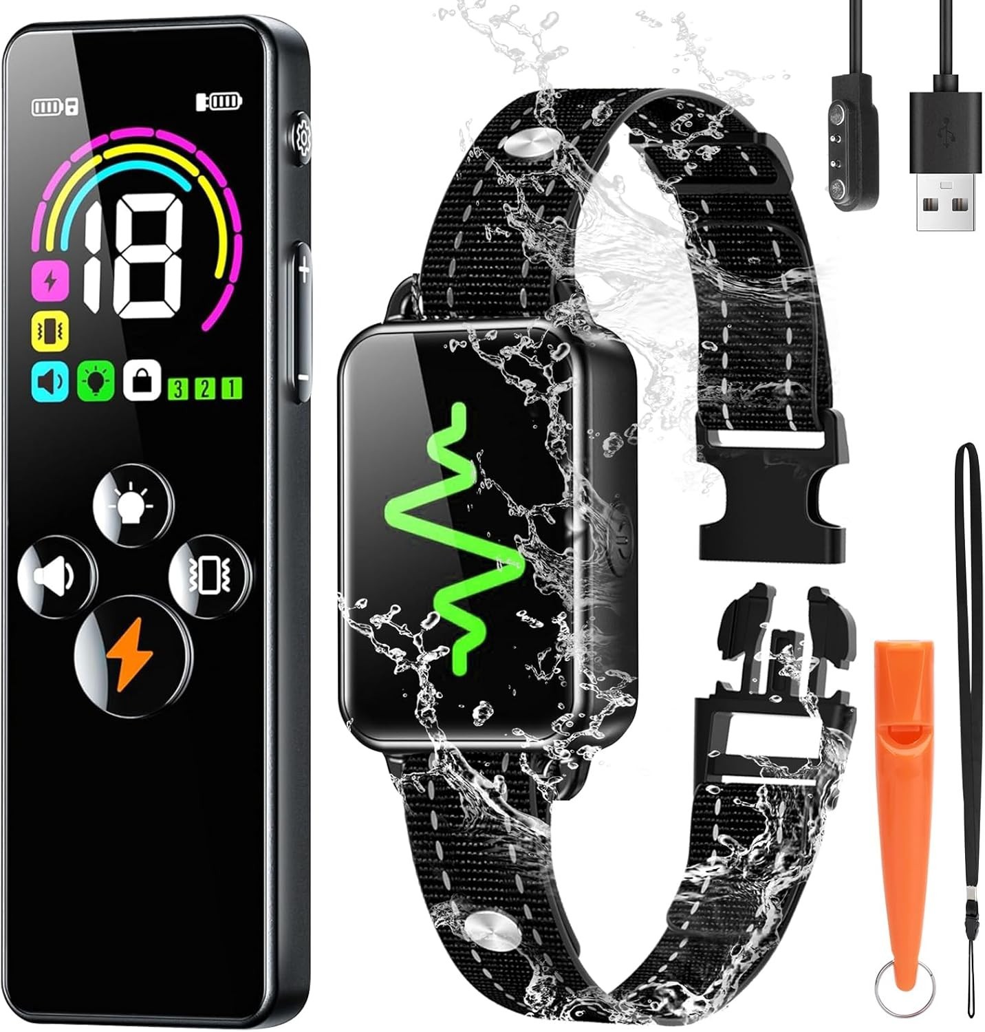 All-Breed Dog Training Collar with Remote Control - 4 Modes & Waterproof Design