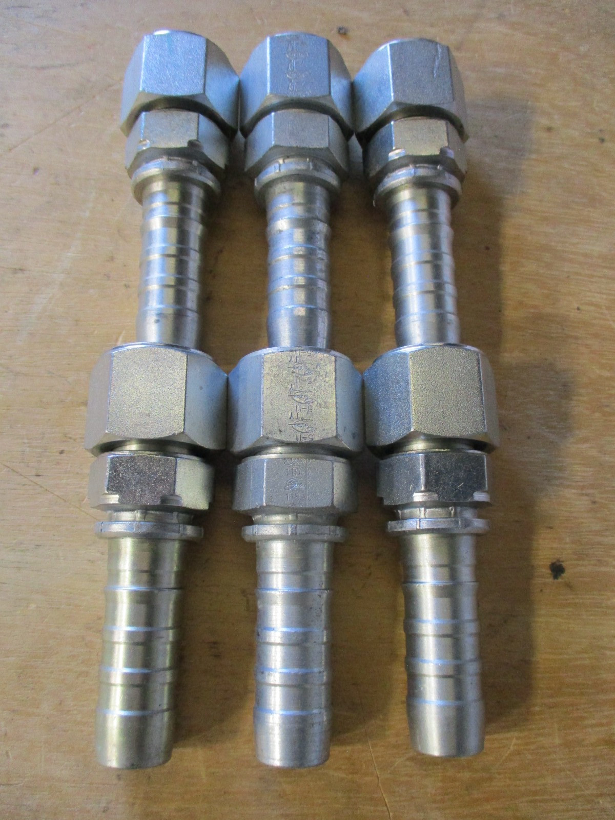6-Pack Gates Hydraulic Hose Fittings 12GS-12FJX Female JIC 37° Swivel OEM | New