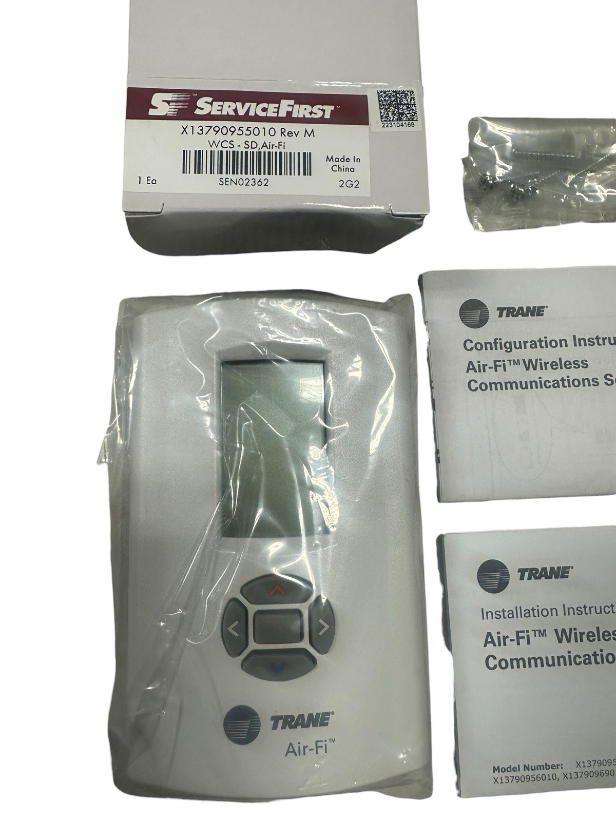 Trane Air-Fi X13790955010 SEN02362 Zone Sensor Wireless Rev M WCS-SD-SB NEW