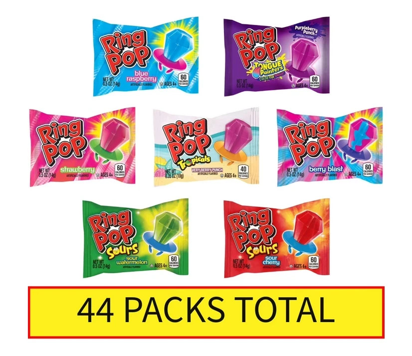 Ring Pop Variety Pack, 0.5 oz., 44 pk.