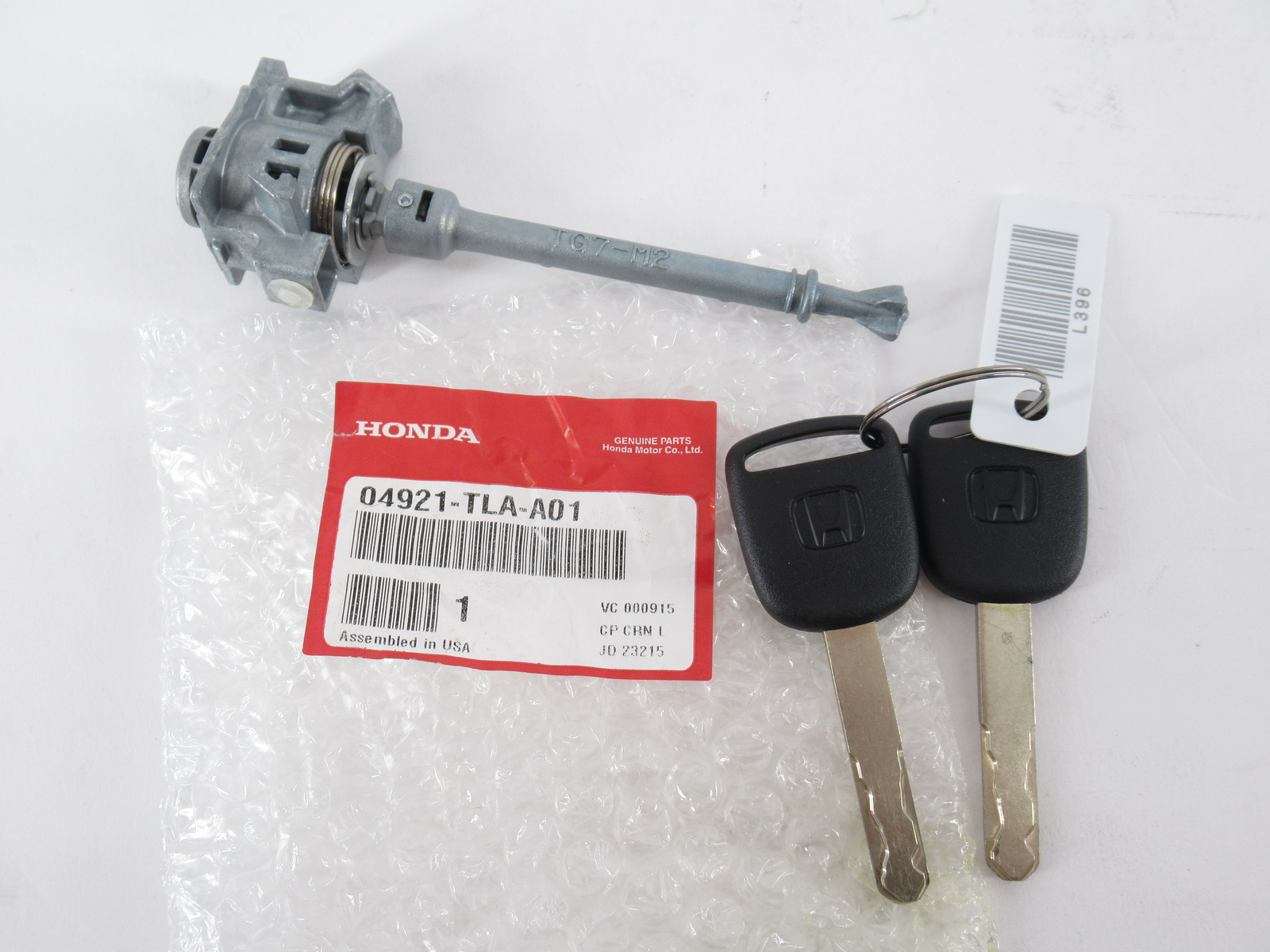 Genuine OEM Honda 04921-TLA-A01 Driver Door Lock Cylinder 2017-2022 CR-V