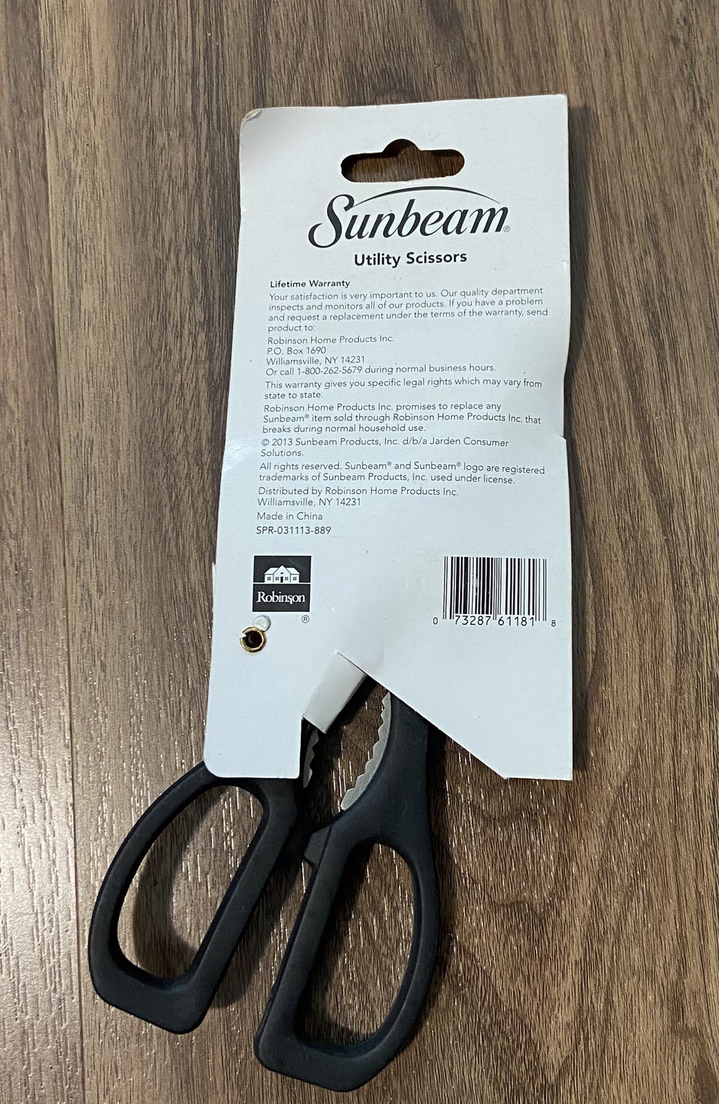 SUNBEAM ALL PURPOSE KITCHEN SHEARS UTILITY SCISSORS STAINLESS STEEL NEW