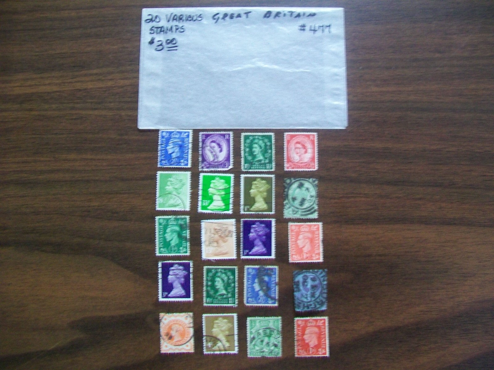 Great Britain Postage Stamps - United Kingdom- Vintage - 20 Various Stamps (477)