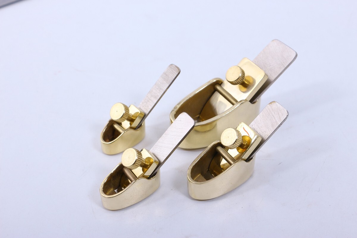 4PCS Violin Maker Planes Tool Luthier Steel Blade Wood Project Curved Bottom