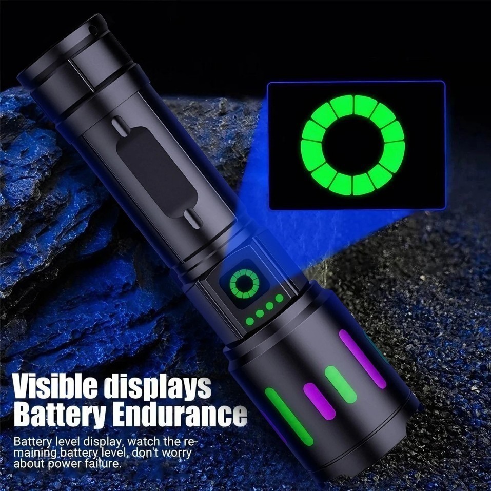 350000000 Lumen Super Bright LED Tactical Flashlight Rechargeable Work Light**-*