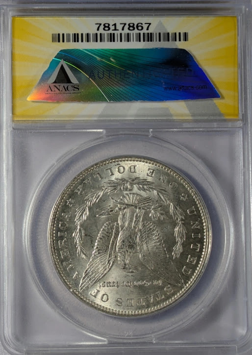 1899 Morgan Silver Dollar ANACS MS-62