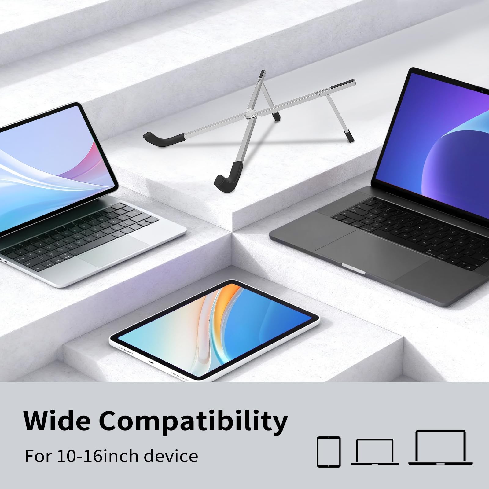 Protable Laptop Stand for Desk,Foldable Laptop Riser Holder,Ventilated Coolin...