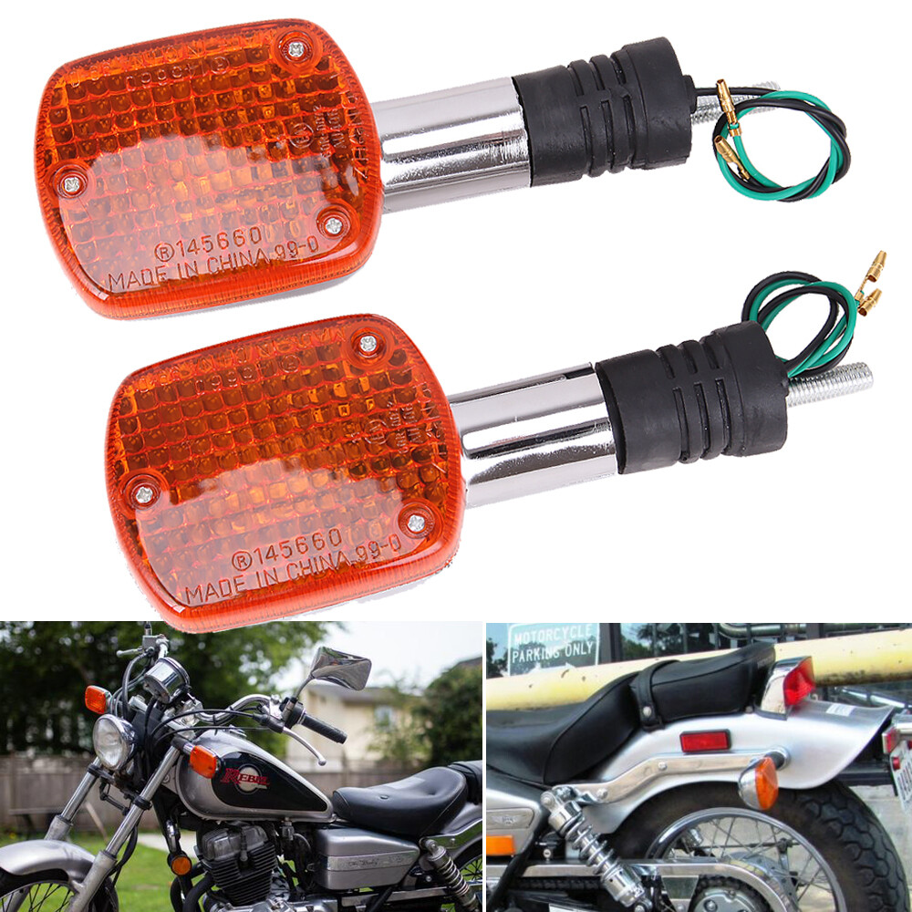 For Honda V45Magna VF750C VF700C with stem Rear Pair turn signal indicators
