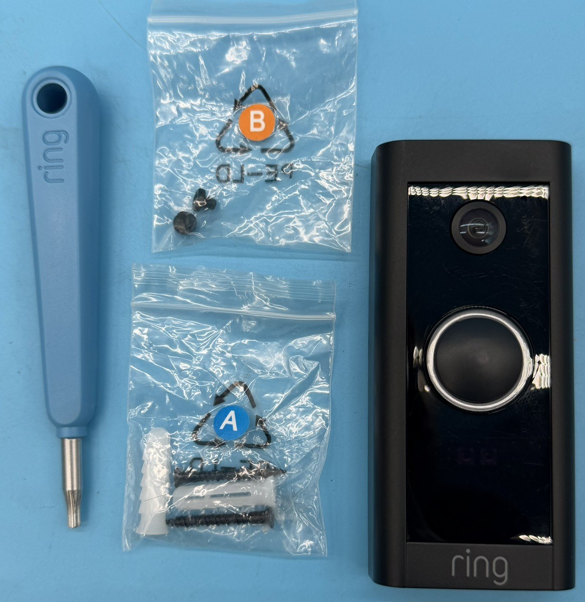 Ring 5AT3T5 Wired Video Doorbell Door Bell - Black (MAC003840)