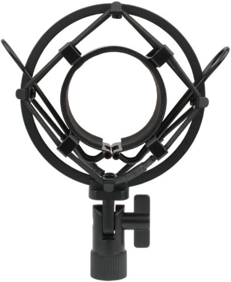 Durable Metal Microphone Shock Mount - Universal Fit with Adapters for AT Models
