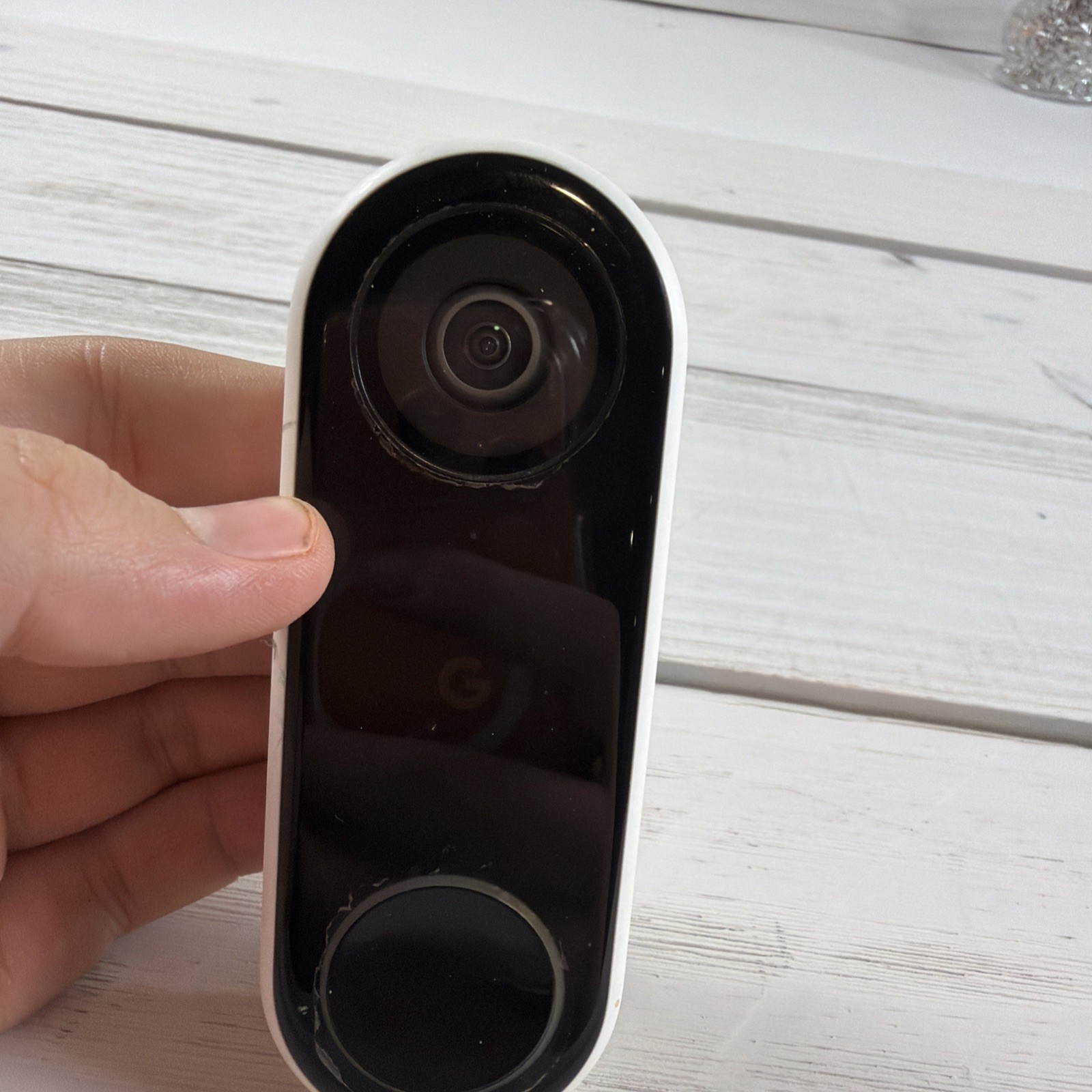Google Nest A0077 Smart Video Doorbell Black Wired Micro USB Night Vision L98