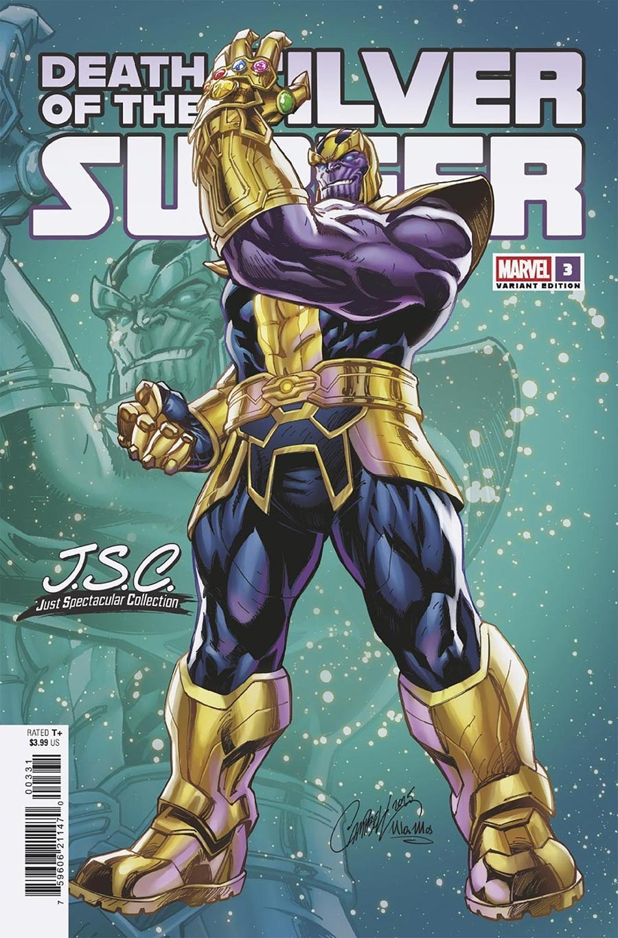 Death Of The Silver Surfer #3 J Scott Campbell Variant Just Spectacular NM