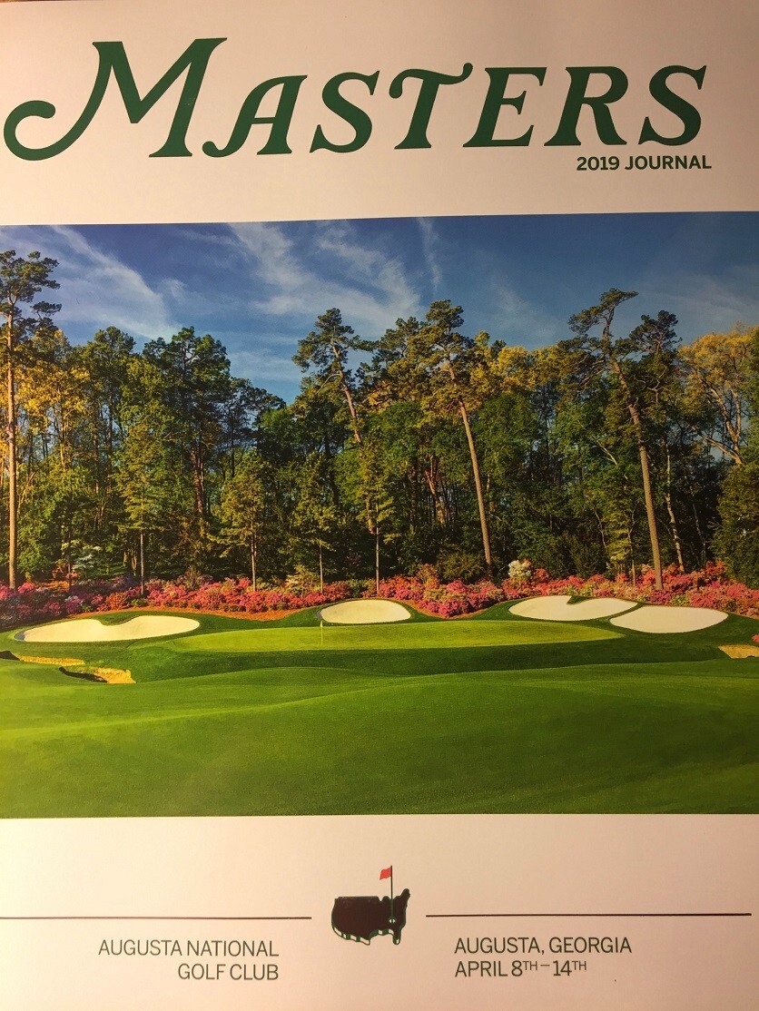 2019 OFFICIAL MASTERS GOLF TOURNAMENT JOURNAL PROGRAM AUGUSTA NATIONAL PALMER