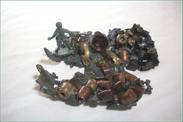 Last Man Standing ..... assemblage art