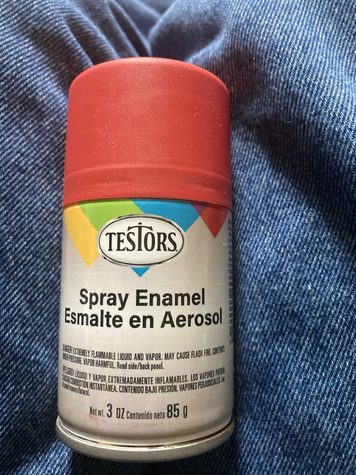 Testors Enamel Spray Paint 1250 Flat Red