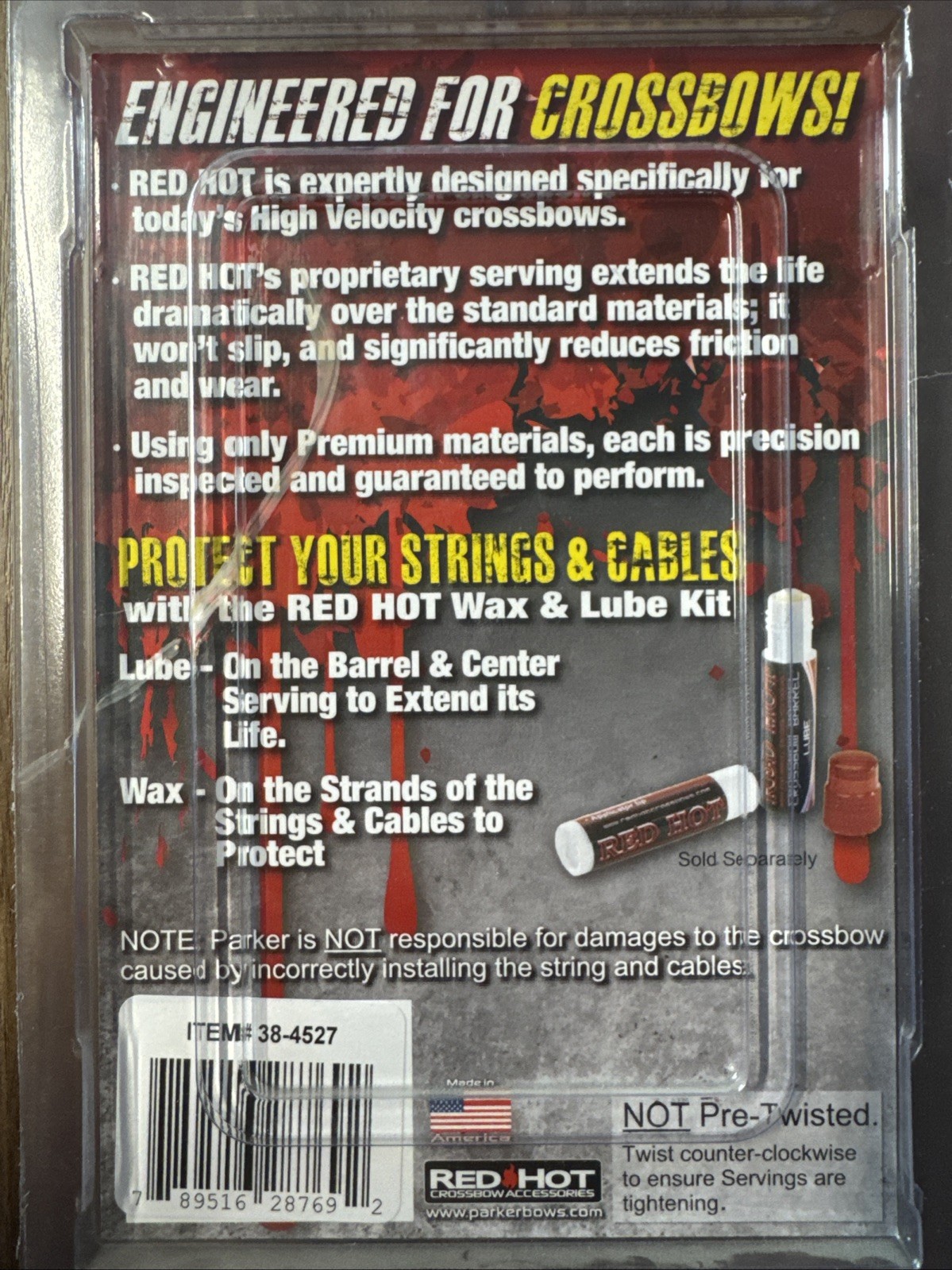 New Parker Hurricane String and Cable Set