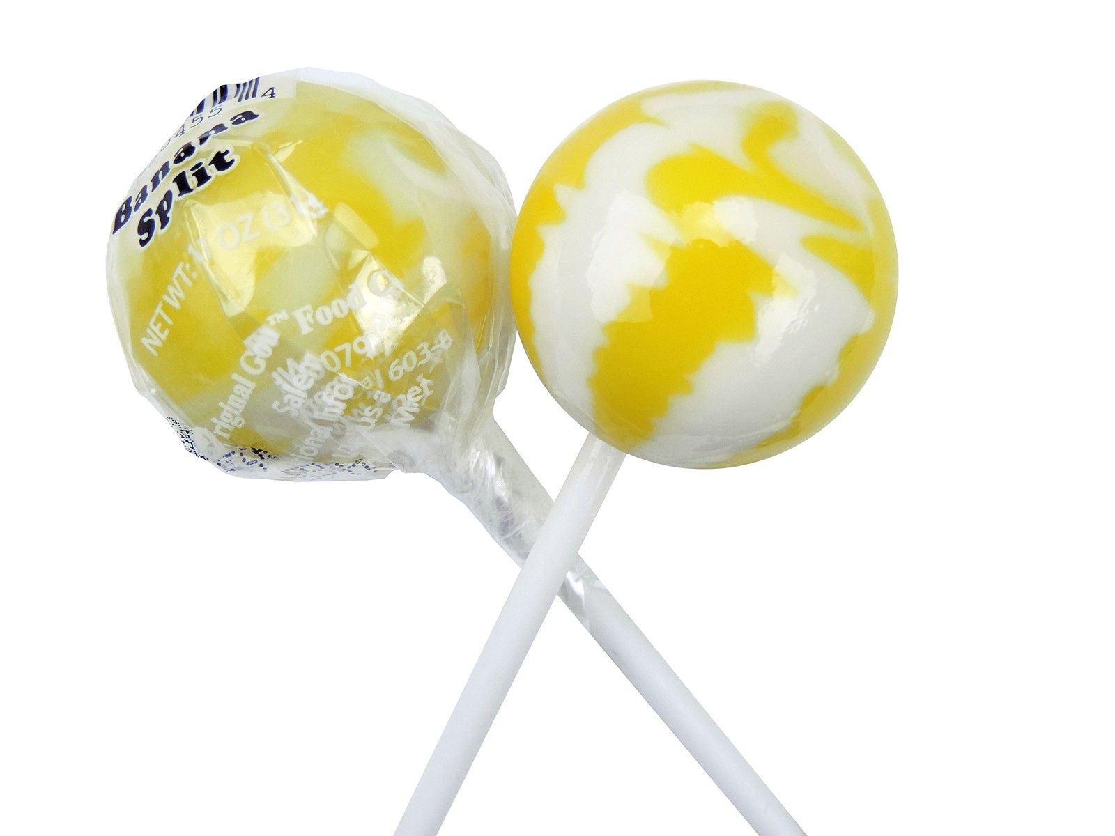 Original Gourmet Lollipops, Banana Split, (Pack of 30)
