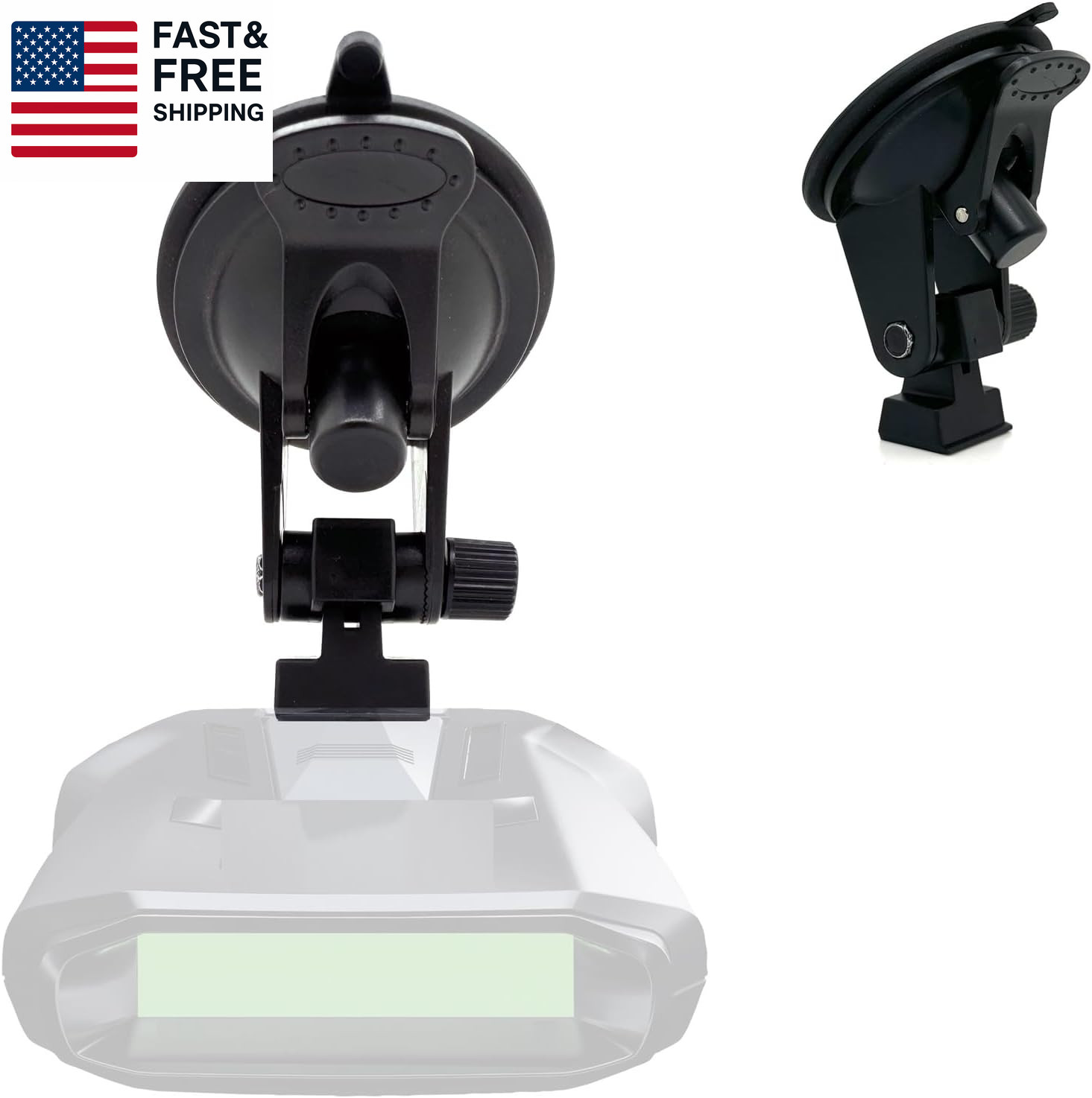 Enhanced Windshield Suction Mount Compatible with Escort Max360C, MKII, Max 3 4,